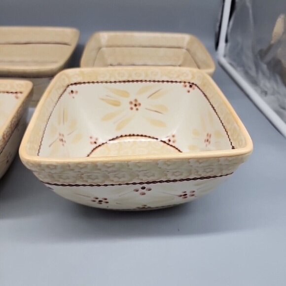 Temptations Old World Brown Set 2 Baking Dishes & 2 Bowls - Picture 4 of 11